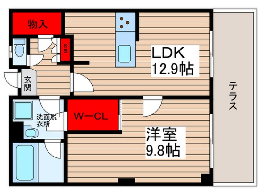 間取図 メイクスＦ棟