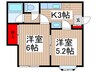 ビクトリアハイツ 2Kの間取り