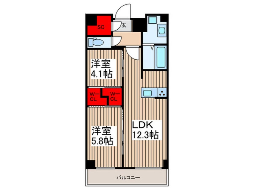 間取図 S-RESIDENCE東浦和agua