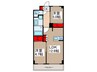 S-RESIDENCE東浦和agua 2LDKの間取り