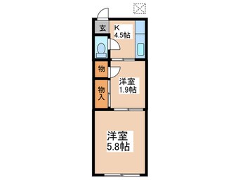 間取図 フローラルハイツお花茶屋