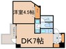 コスモリード文京千駄木 1DKの間取り