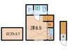 happy 上板橋 1Rの間取り
