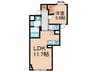 エクサム下北沢Ⅲ 1LDKの間取り
