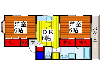 間取図 ライジングサンハイツ