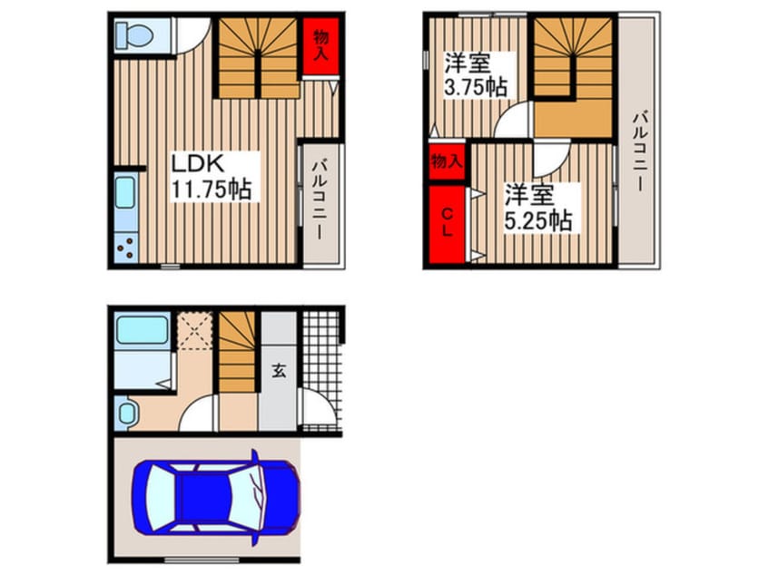 間取図 ﾏｲﾎｰﾑﾈｸｽﾄ桜区新開１号棟