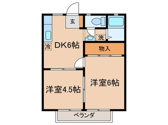 間取図 ハイツ福栄