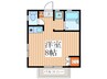 Ｗｏｏｄ・ＳｐａｚｉｏⅡ 1Rの間取り