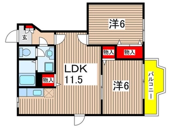 間取図 グレースコート3
