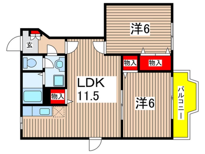 間取図 グレースコート3