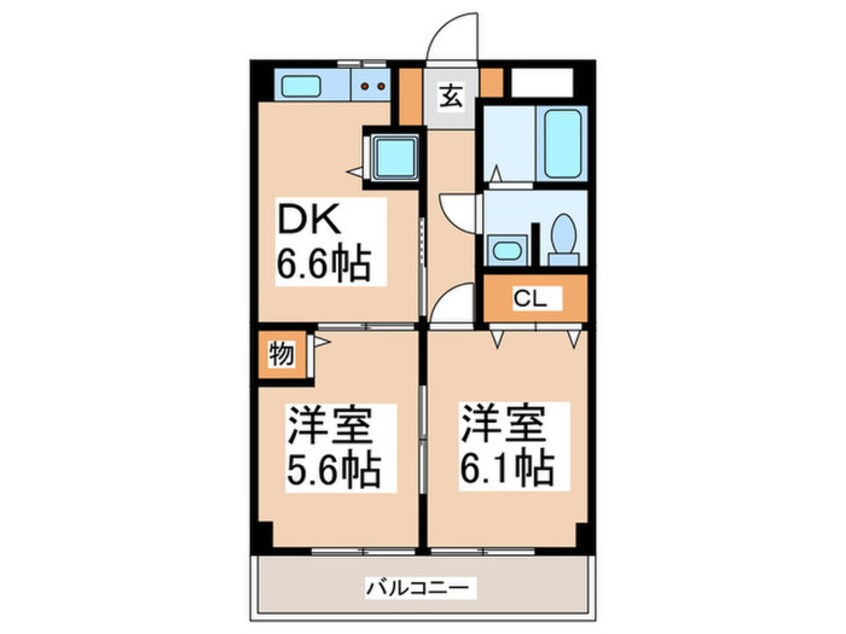 間取図 緑センタ－ビル