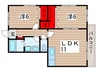 Greenハイツ 2LDK+Sの間取り