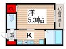 MELDIA南行徳 1Kの間取り