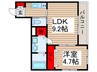 MELDIA南行徳 1LDKの間取り