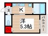 MELDIA南行徳 1Kの間取り