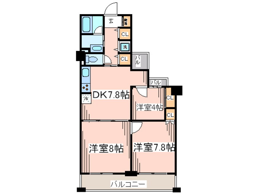 間取図 ロイヤルパ－ク多摩川