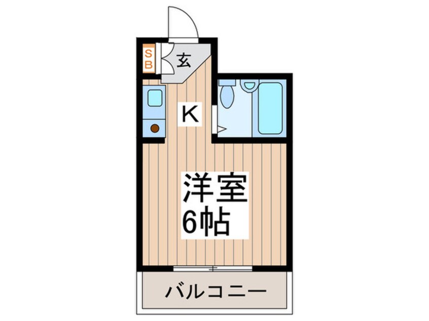 間取図 落合コ－ポ