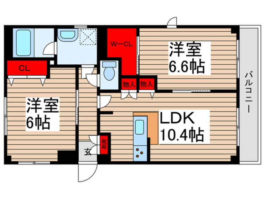 間取図 メイクスJ棟