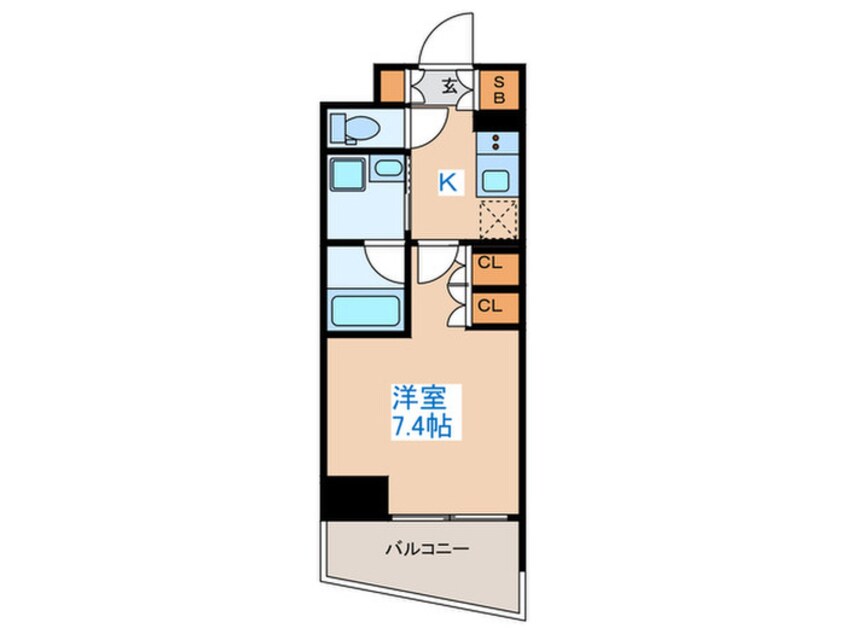 間取図 プラウドフラット渋谷笹塚