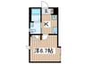 アークニュー相模原 1Kの間取り