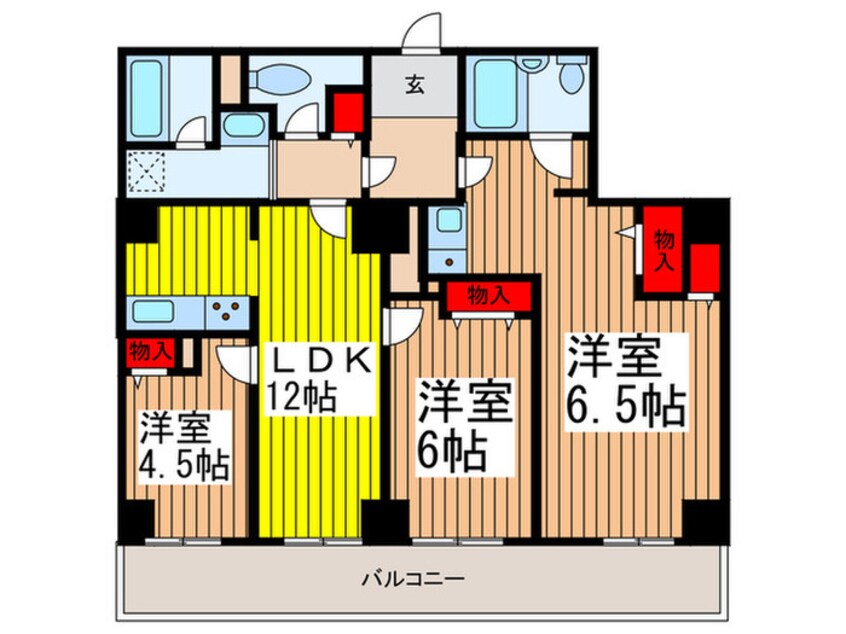 間取図 ノースピア上落合2号棟