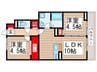 エトワールおおたか 2LDKの間取り