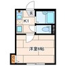 リーヴァ宮内 1Kの間取り