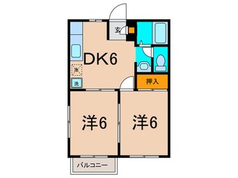 間取図 コ－ポセントヴァレイＢ棟