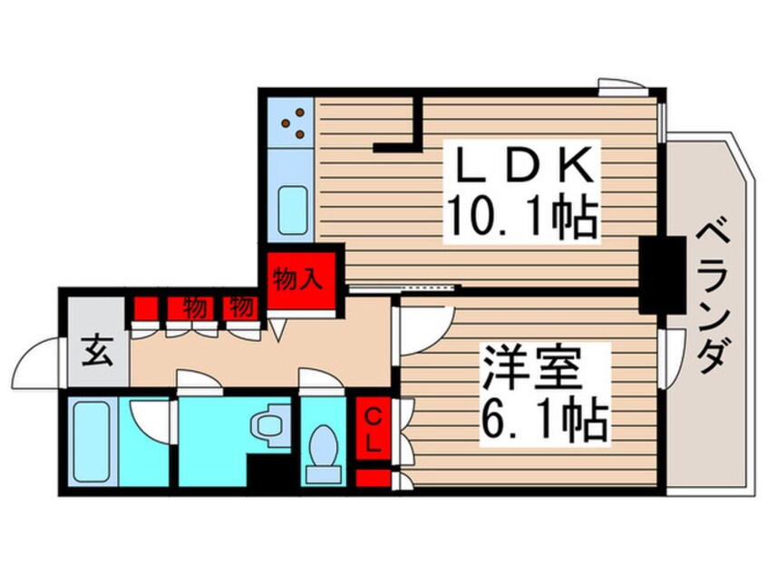 間取図 パ－クアクシス西船橋本郷町