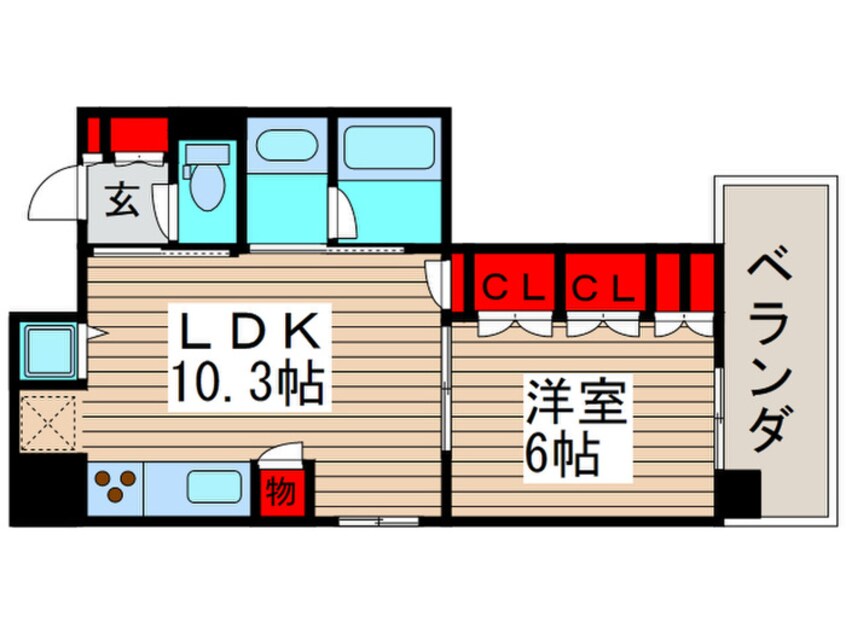 間取図 パ－クアクシス西船橋本郷町