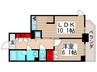 パ－クアクシス西船橋本郷町 1LDKの間取り