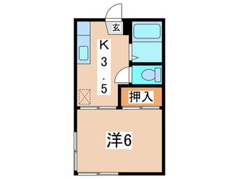 間取図 常楽ハイツ１号棟