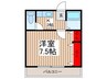 フレンドシップ狭山ヶ丘 1Kの間取り