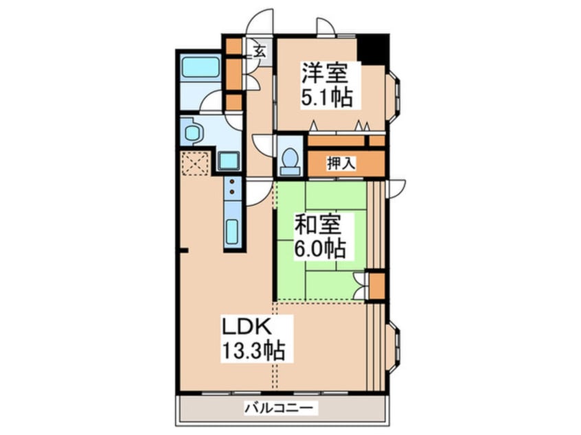 間取図 相原第二ルネスビル