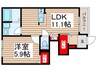 オーヴィラージュ 1LDKの間取り