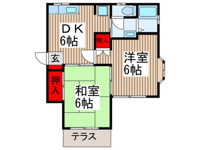 間取図 バレールむさし野