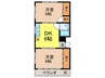 稲垣ビル 2DKの間取り