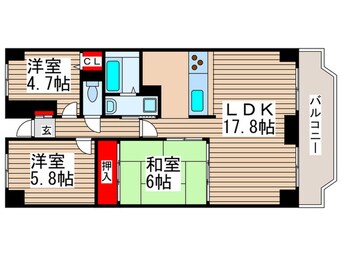 間取図 エリ－ト・イン船橋