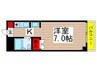 ＴＡＫＡＮＯビル 1Kの間取り