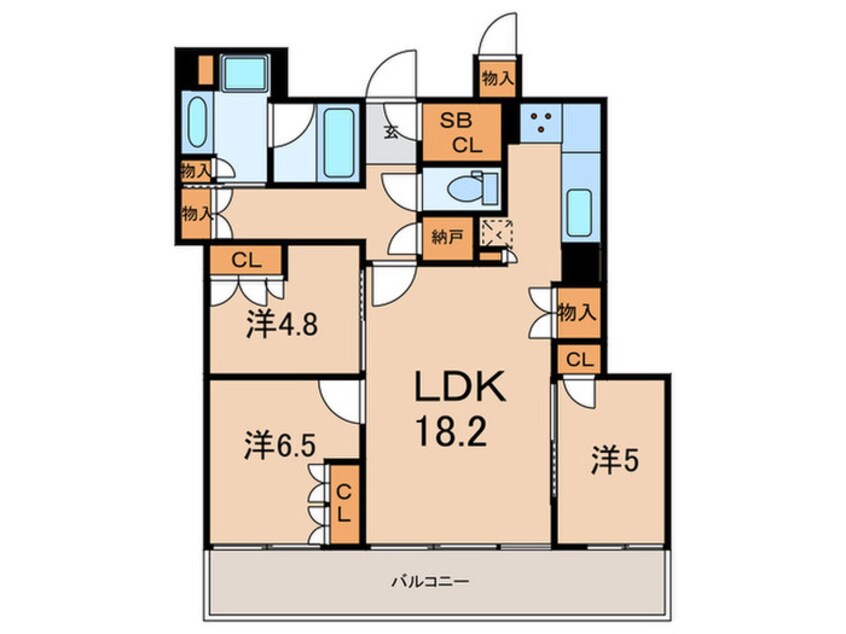 間取図 パークタワー東戸塚