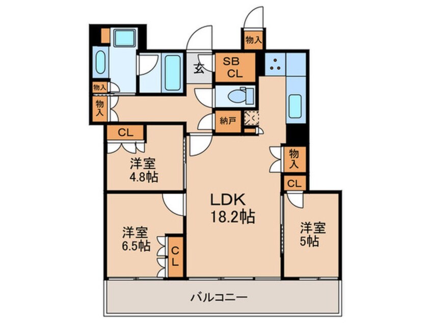 間取図 パークタワー東戸塚