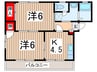中村ハイツ 2Kの間取り