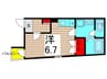 エムワイ・ピュアⅠ 1Rの間取り