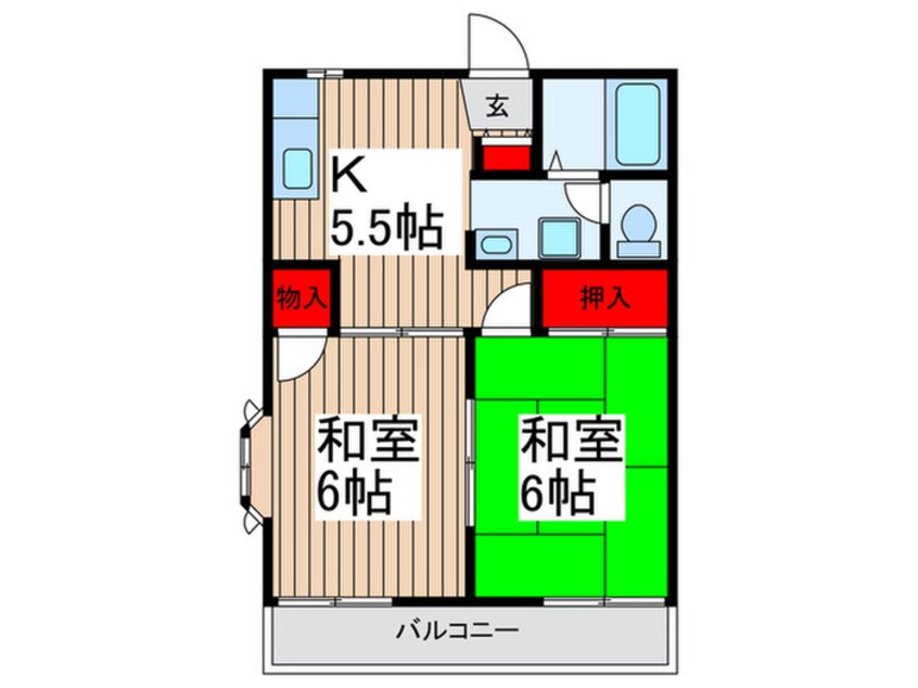 間取図 グレープハイムB