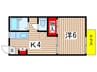 コーポみやま 1Kの間取り