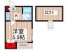 ピュアＢ上石神井 1Kの間取り
