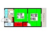 第一栄荘 2Kの間取り