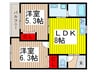 grape house 2LDKの間取り