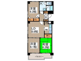 間取図 パレッヂ新小岩