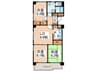 パレッヂ新小岩 3LDKの間取り